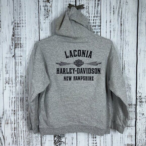 Lot of 4 Harley Davidson Mens Hoodies Sweatshirts Size L Motorcycle Biker Y2K - Picture 7 of 9